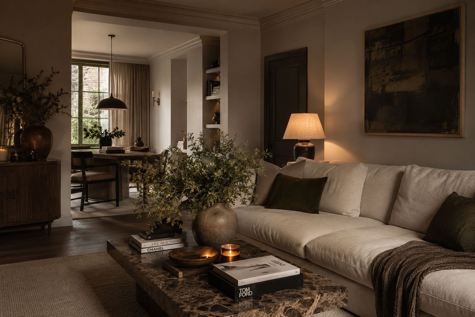 Organised living room